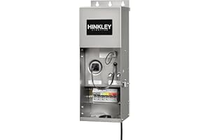 Hinkley Landscape Transformer – Convert 120V AC to 12V AC, for Use with Low Voltage Landscape Lighting, Easy Installation Stainless Steel Landscape Transformer, 0600SS
