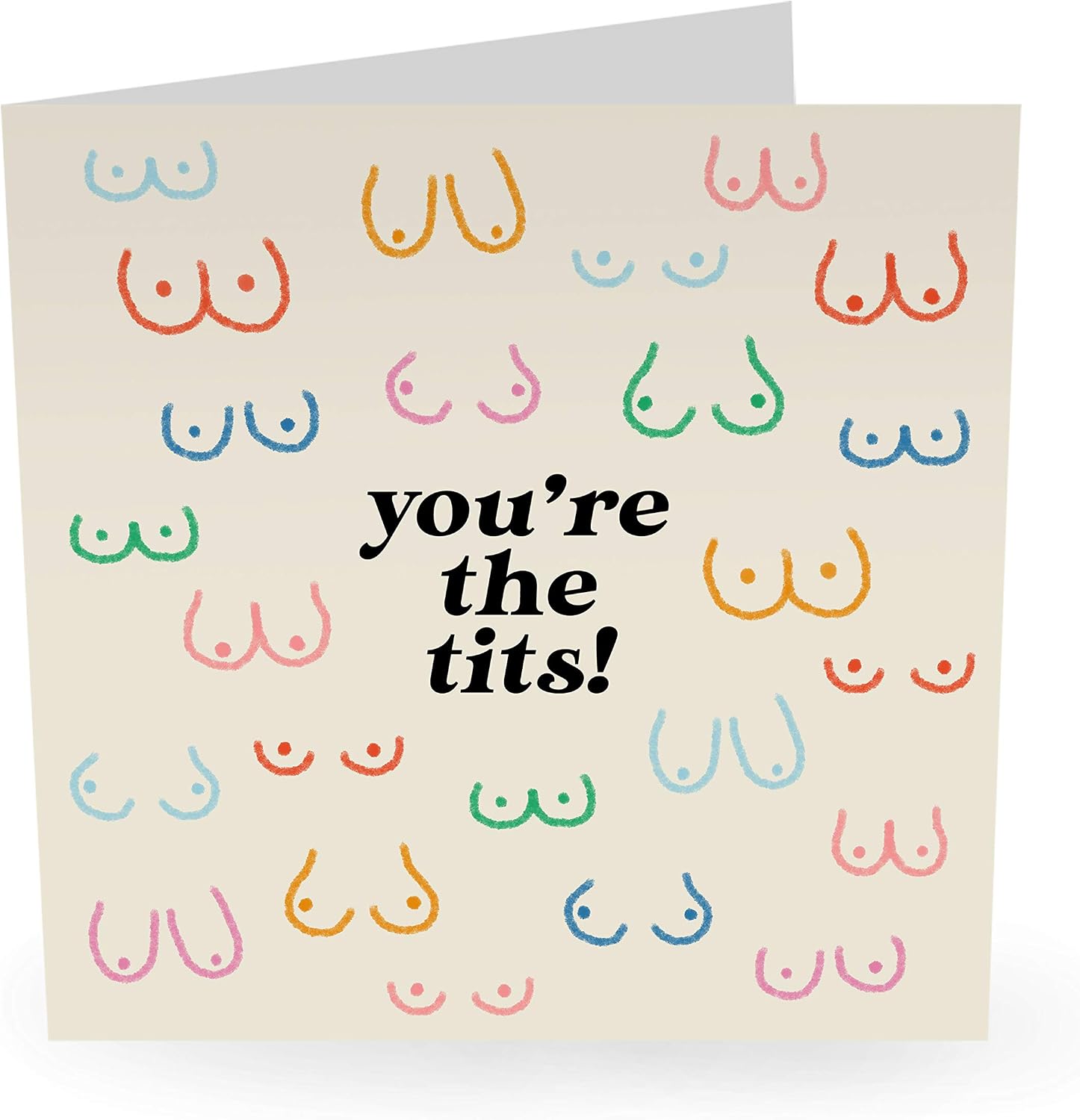 Central 23, Funny Birthday Card for Friends, 'Youβre The Tts', Humorous Birthday Cards for Women Wife Sister