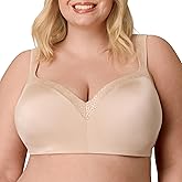 Playtex Womens Balconette Underwire Bra, Plus-Size Bras Available, Full Coverage, Moisture-Wicking, 4802