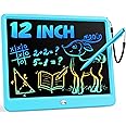 Bravokids 12 Inch LCD Writing Tablet for 3 Year Olds - Electronic Drawing Pad and Doodle Board as Educational Birthday Gifts for Girls and Boys (Blue)