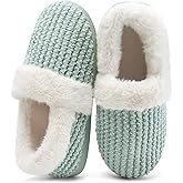 WateLves Women's Slippers Comfort Memory Foam House Slippers Plush Lining Bedroom Shoes for Indoor & Outdoor