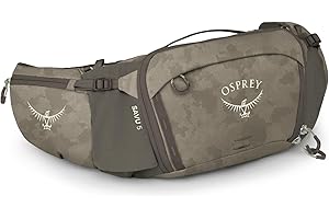Osprey Savu 5L Unisex Biking Waist Pack, Pediment Grey/Dust Print