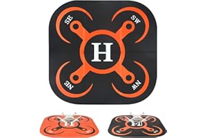 FUWANG Drone Landing Pad, Double Sided Universal Waterproof Portable Drone Landing Pad Weighted for DJI Neo/Mini 4 Pro/Mini 3 Pro/Mini 4K/Mavic 3/Mini 2 SE/Air 2S/FPV Drone/Mavic 2 Pro, Gray/Orange