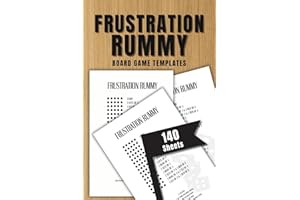 Frustration Rummy Template Sheets: 140 Templates for Frustration Rummy Family Cards Game | Rummy Variation Score Sheets