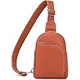 INICAT RFID Blocking Sling Bag Leather Crossbody Bags for Women Fanny Pack Cross Body for Woman Chest Bag for Travel 1.9L