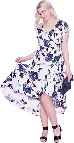 midi wrap dress plus size