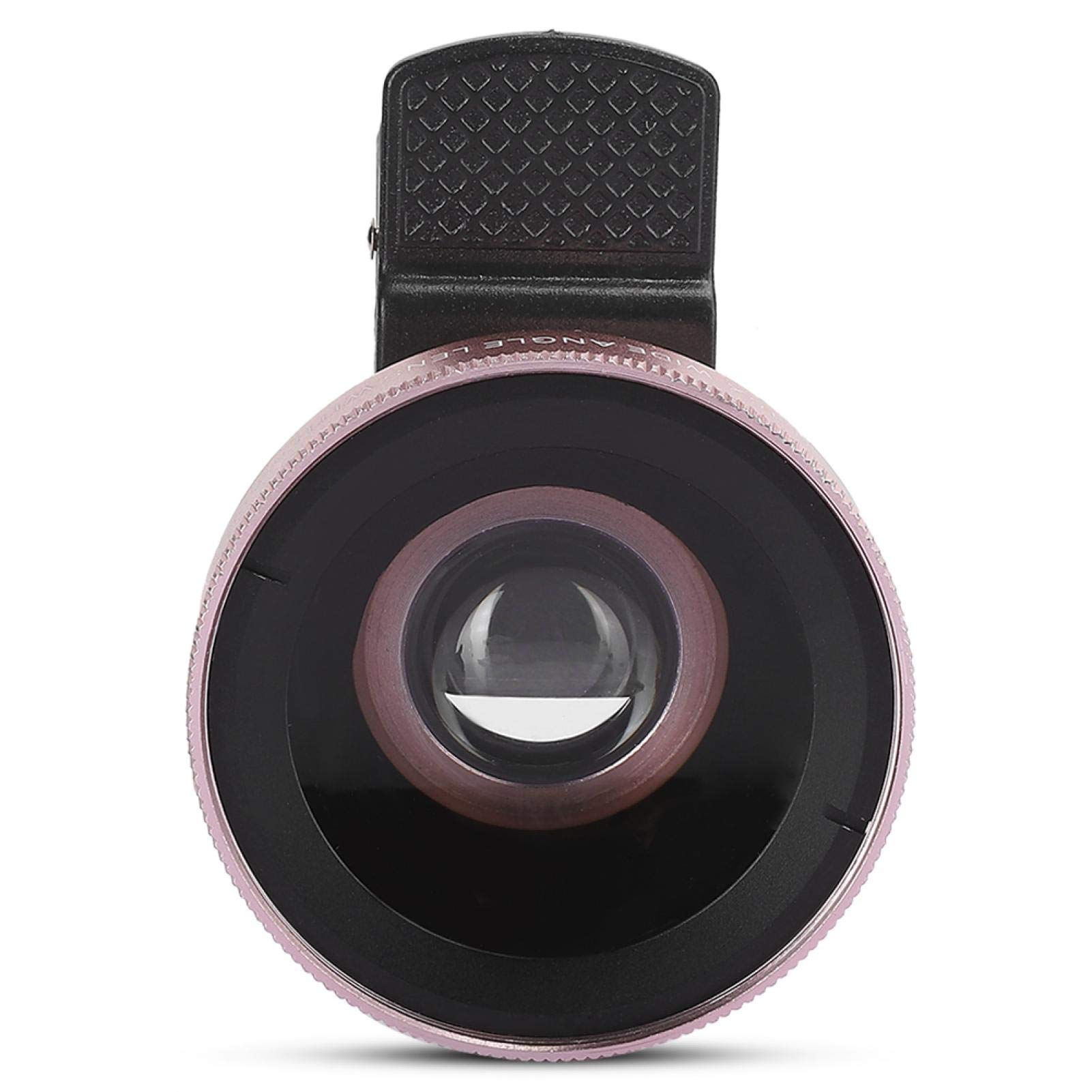 2 in 1 Phone Lens,Professional 0.45X Super Wide Angle and 12.5X Macro Lens with Universal Rubber Clip,for Mobile Phone