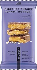 TRUBAR Vegan Protein Bar, Smother Fudger Peanut Butter, Gluten Free, Plant Based, High Fiber, Dairy Free, Low Fat, Non GMO, N