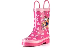 Nickelodeon Kids Girls' JoJo Siwa Character Printed Waterproof Easy-On Handles Rubber Rain Boots - Toddler/Little Kids