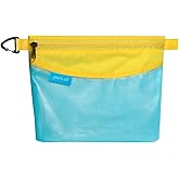 pack all Water-resistant Material Zipper Pouch, Mesh Zipper Bag for Storage, Travel, Office (Medium, Blue)
