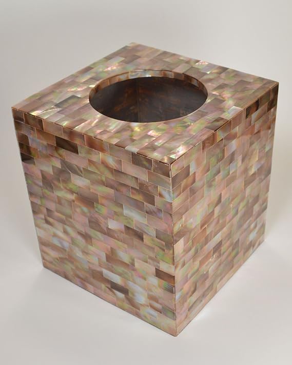 Shimmering Amber, Mother of Pearl Vertical Tissue Box Cover Amazon.co