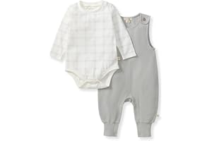 Burt's Bees Baby Romper Jumpsuit, 100% Organic Cotton One-Piece Short Sleeve Shortall, Long Sleeve Coverall