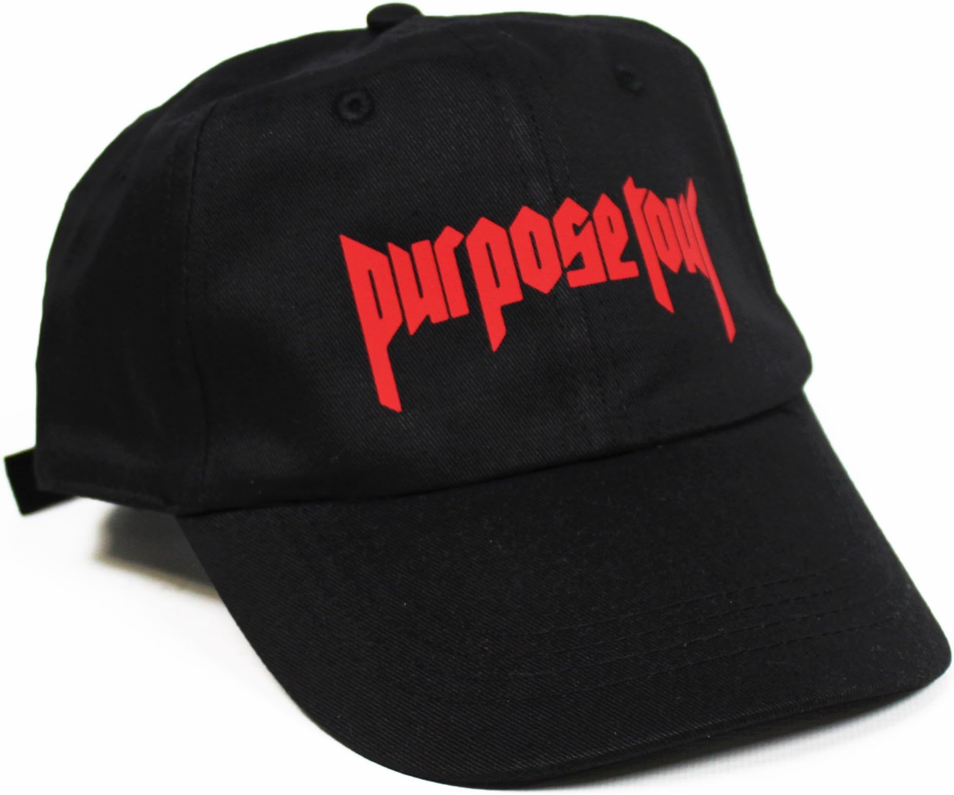 Purpose Tour Beiber 6 Panel Dad Hat Black
