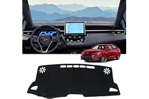ZZEQYG Dash Cover for Toyota Corolla 2019 2020 2021 2022 2023 2024 2025 and Corollc Cross Accessories Flannel Dashboard Cover Dash Mat Center Console Cover Sunshield Protector Pad