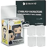 Dinavio Crafthouse Premium 0.7mm Heavy Duty Plastic Funko Pop Protector Compatible with Funko POP! 4" Inch Figures - Ultra Thick 0.7mm, Crystal Clear, UV Protection, Scratch Resistant (5 Pack)