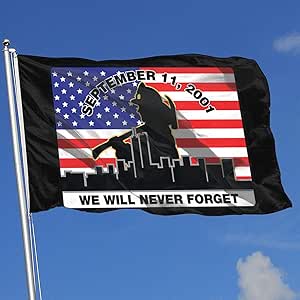 Amazon.com : ZBGIGB 343 Firefighters Memorial 9-11 Never Forget 3x5 ...