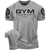 Gymish Lifestyle Gym Therapy Workout Shirts for Men, Lifting T-Shirt for Gym Workout