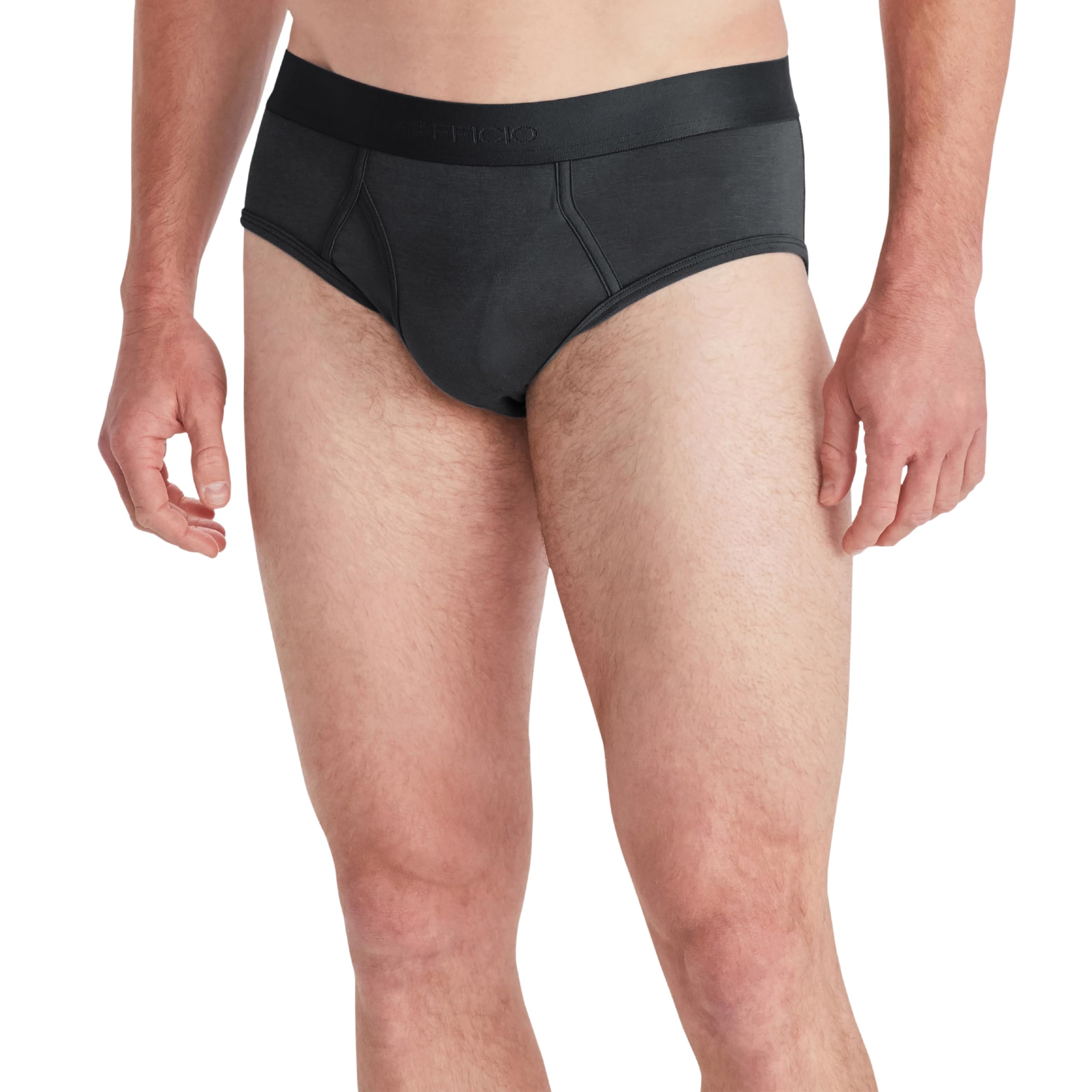 Photo 1 of ExOfficio Men's Everyday Brief - Lightweight Knit Jersey Travel Underwear, Black, Small