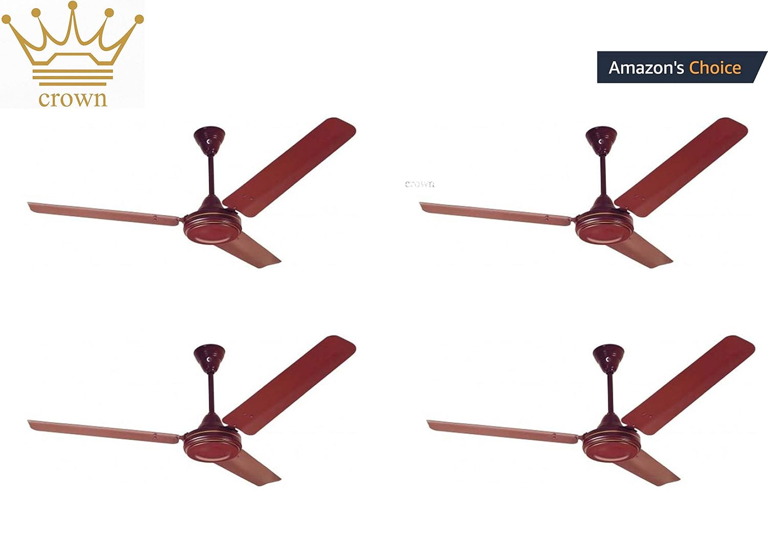 Buy Crown Economy Brown Ceiling Fan Hispeed Pack Of 4pc Online At