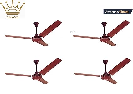 Buy Crown Economy Brown Ceiling Fan Hispeed Pack Of 4pc Online At
