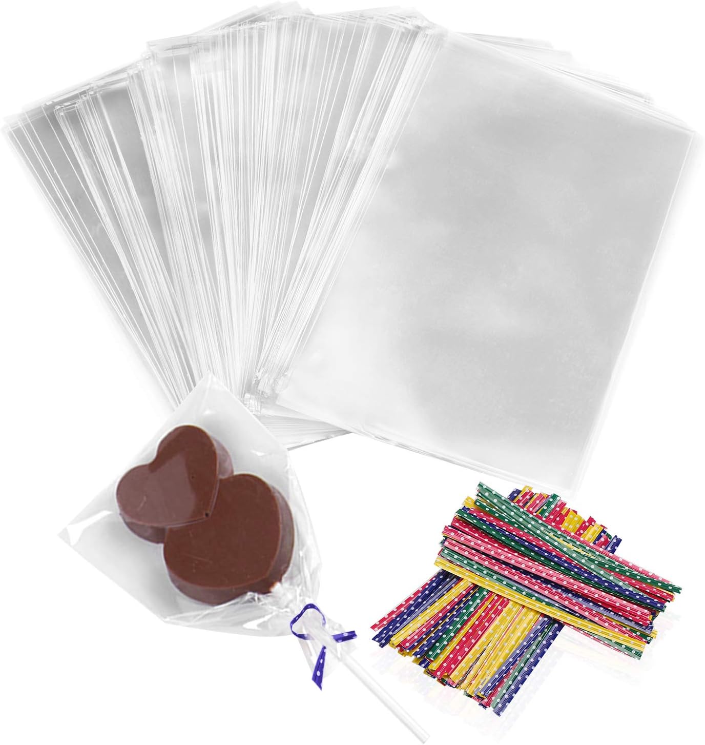 Cellophane Bags 300pcs, Beasea 4 x 6 Inches Treat Bags