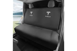 EVMODS for Tesla Model Y Rear Seat Cover Dogs Protector Covers Kit Mats,Neoprene Waterproof,Sweat, Odors, Spills & Pets - Odor-Resistant,Easy to Clean Athletic Car Seat Protector