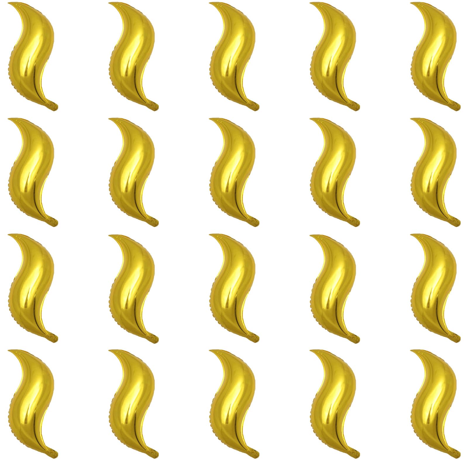 Photo 1 of 20Pcs Mermaid Tail foil Balloons 18inch Curve Mermaid Birthday Decorations for Baby Shower Birthday Wedding Summer Beach Party Decoration(Golden)