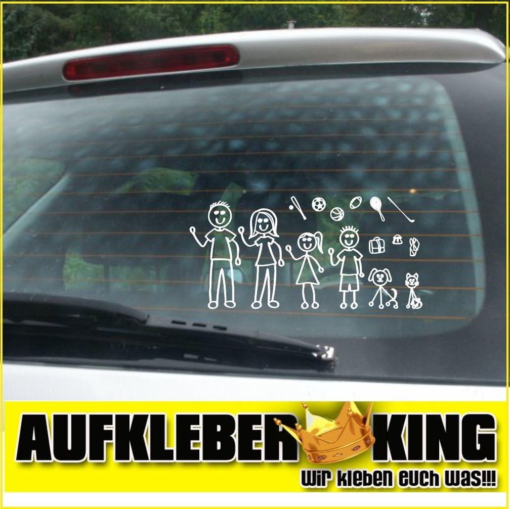 FamilyCar Stickers - Set Cartattoo DECALS,STICKERS,CAR GRAPHICS, Vinyl, for glass, car Family Members Kids Pets Hobby Sports Van