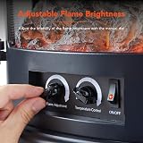 Warmlite WL46017 Bath Log Effect Fire 1800W Adjustable Thermostat Black view 5
