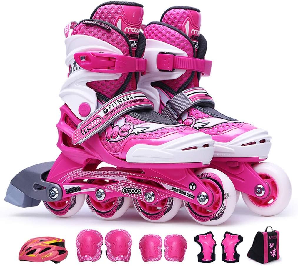 YHMY Outdoor Roller Skates for Kids, Adjustable Inline