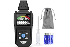 TRAKLUME EMF Detector Meter Radiation Detector for Home Digital EMF Reader for Radio Frequency Radiation 5-in-1 EMF Meter for Electromagnetic Radiation EMF Tester for Cell Phone Ghost Hunting Equipment