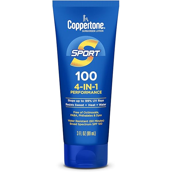 Banana Boat Sport Performance Sunscreen Lotion SPF 100, 4-ounce