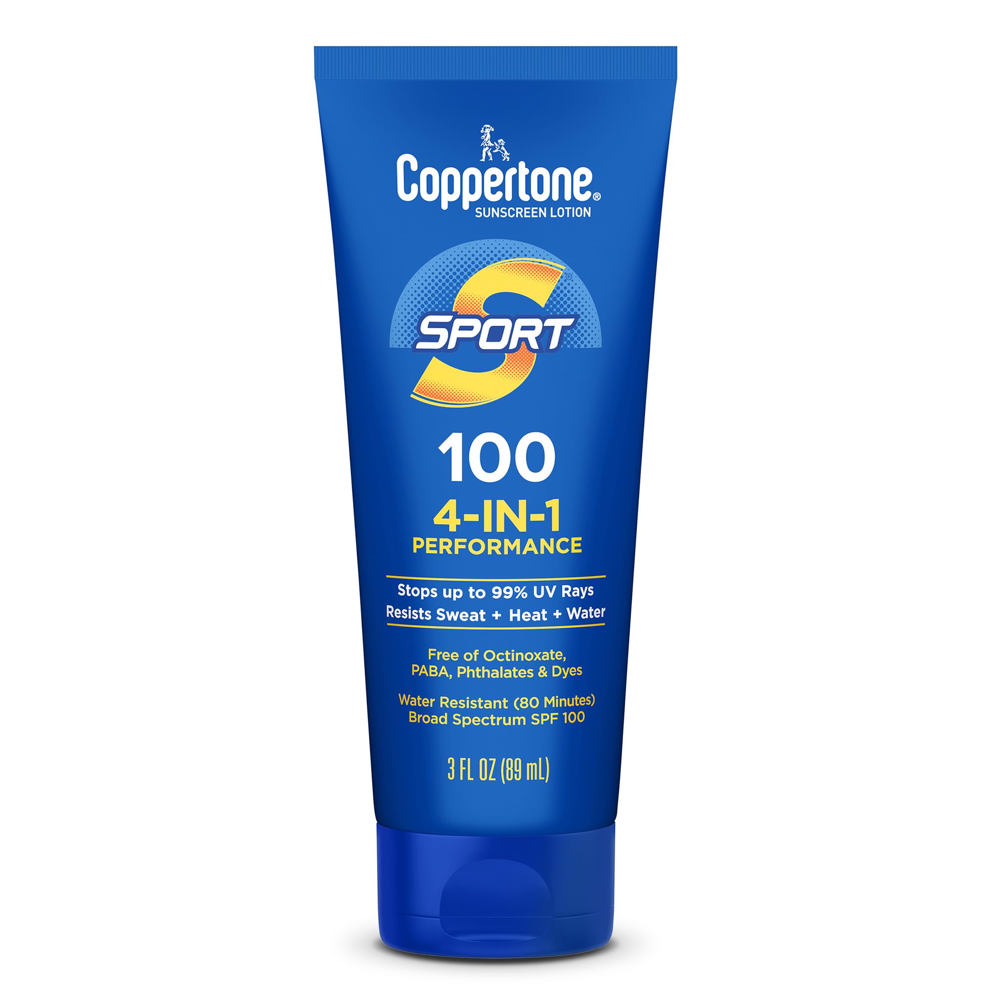 Coppertone SPORT Sunscreen Lotion Broad Spectrum SPF 100 (3-Fluid-Ounce)