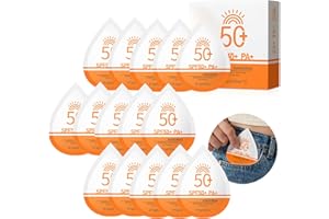 Mini Sunscreen Bulk 15PCS - SPF50 Travel Size Sunscreen for Face & Body, Lightweight & Non-Greasy