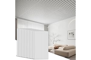 Panels 12 Pack Drop Ceiling Tiles 2x4 Ft,3D Wall Panels for Interior Wall Decoration,PVC Ceiling Covering Sheet 24x48 in, for