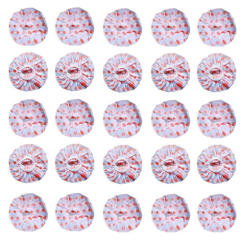 Disposable Microphone Covers 100pcs Non-Woven Handheld Windscreen Mic Cover Protective Cap for KTV Karaoke Recording Room News Gathering