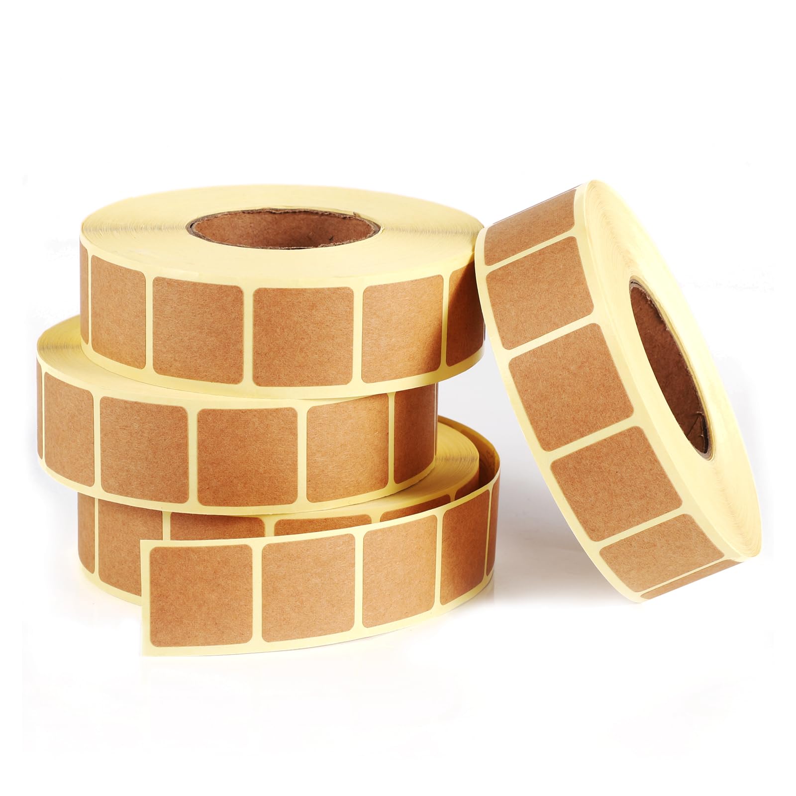 4000pcs/4 Rolls Target Stickers, 0.87in Square Target Pasters Kraft Paper Shooting Stickers Target Stickers for Shooting Range Practice