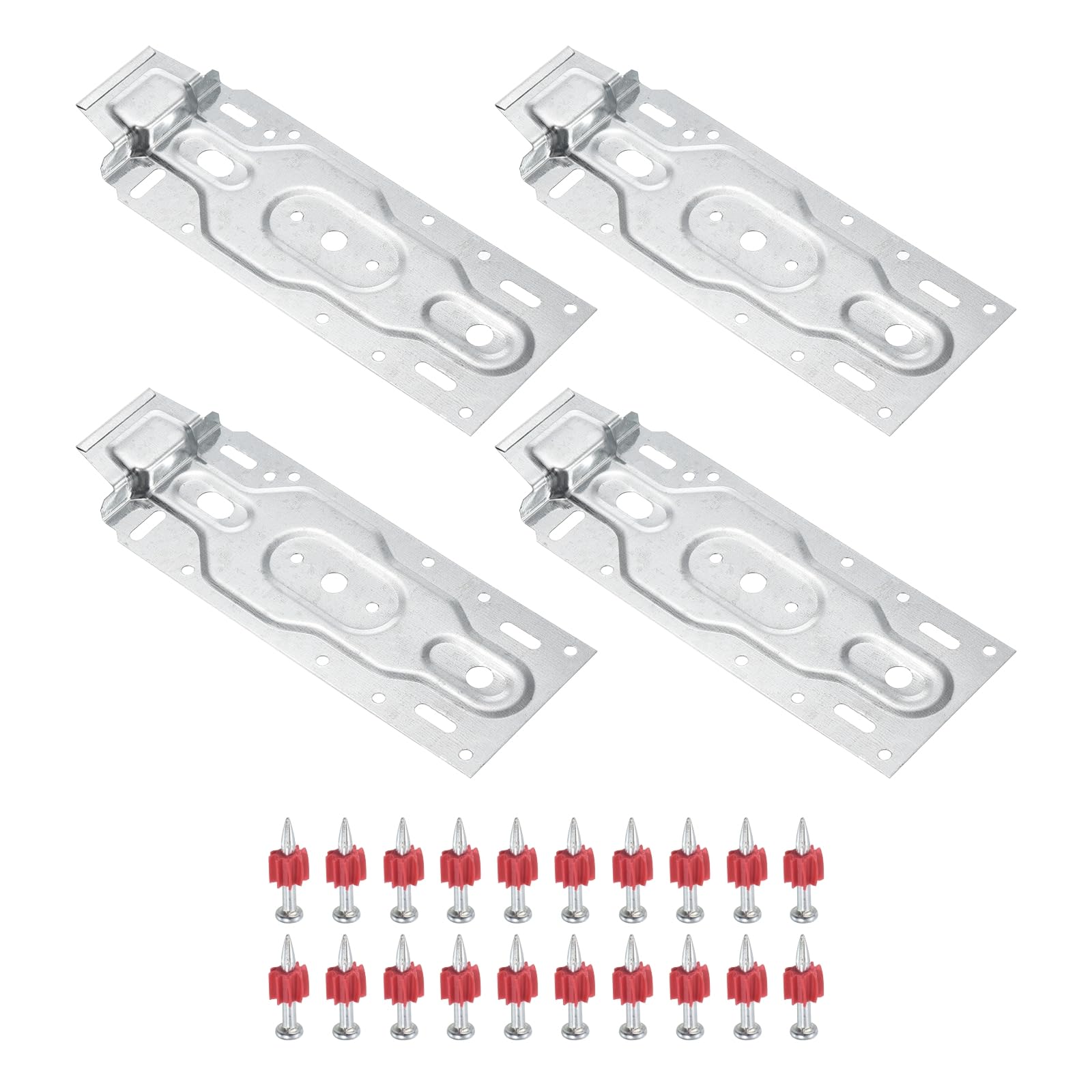 PATIKIL Air Conditioner Wall Mount Bracket, 2 Pair Indoor Internal Unit Universal Hanging Plate Hook Support Bracket Board Part Accessories for HVAC