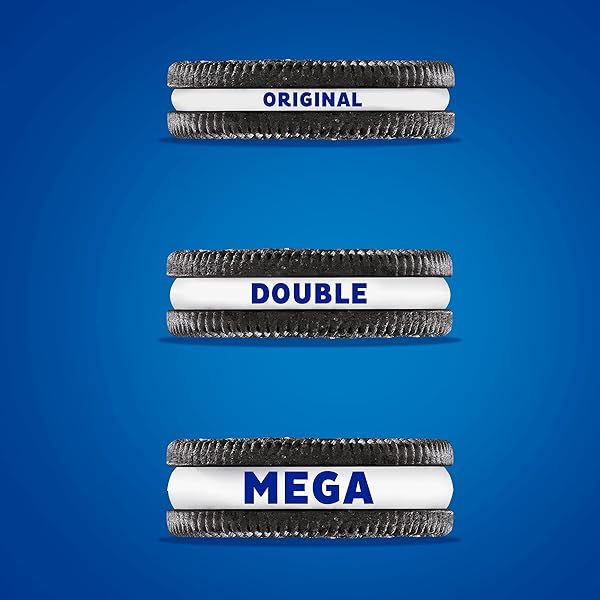 OREO MEGA STUF CHOCOLATE SANDWICH COOKIES, PARTY SIZE, 1 LB 9.35 OZ