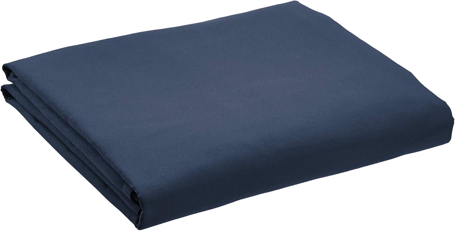  Basics Ruffled Bed Skirt - Twin, Navy Blue: Home & Kitchen