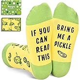 HAPPYPOP Funny Socks for Kids - Pickle Ice Cream Lover Gifts for Girls Boys