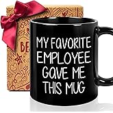 Funny Boss Office Coffee Mug Gift for boss, My Favorite Employee Gave Me This mug, Unique Birthday Boss's Day Christmas Mugs Gifts for bosses, Leader, Male or Female - Novelty Bosses Coffee Tea mugs78