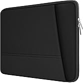Laptop Sleeve 15.6 in, Upgrade Sturdy Portable Monitor Computer Laptop Case | Laptop Bag Carrying Computer Sleeve Briefcase 15.6'' with Pockets for MacBook PC Mac HP Lenovo Dell Asus Xbox Switch, Black