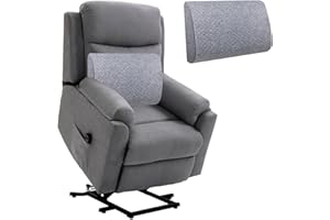 MINUPWELL 5.5" Thicker Extra Large Lumbar Support Pillow for Recliner, Back Support Cushions with Back Strap, Memory Foam High Supportive, Durable, Soft - 20"x14"x5.5"