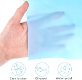 ELECLAND Blue Plastic Table Cover 54 x 108 inches Rectangle PEVA view 3