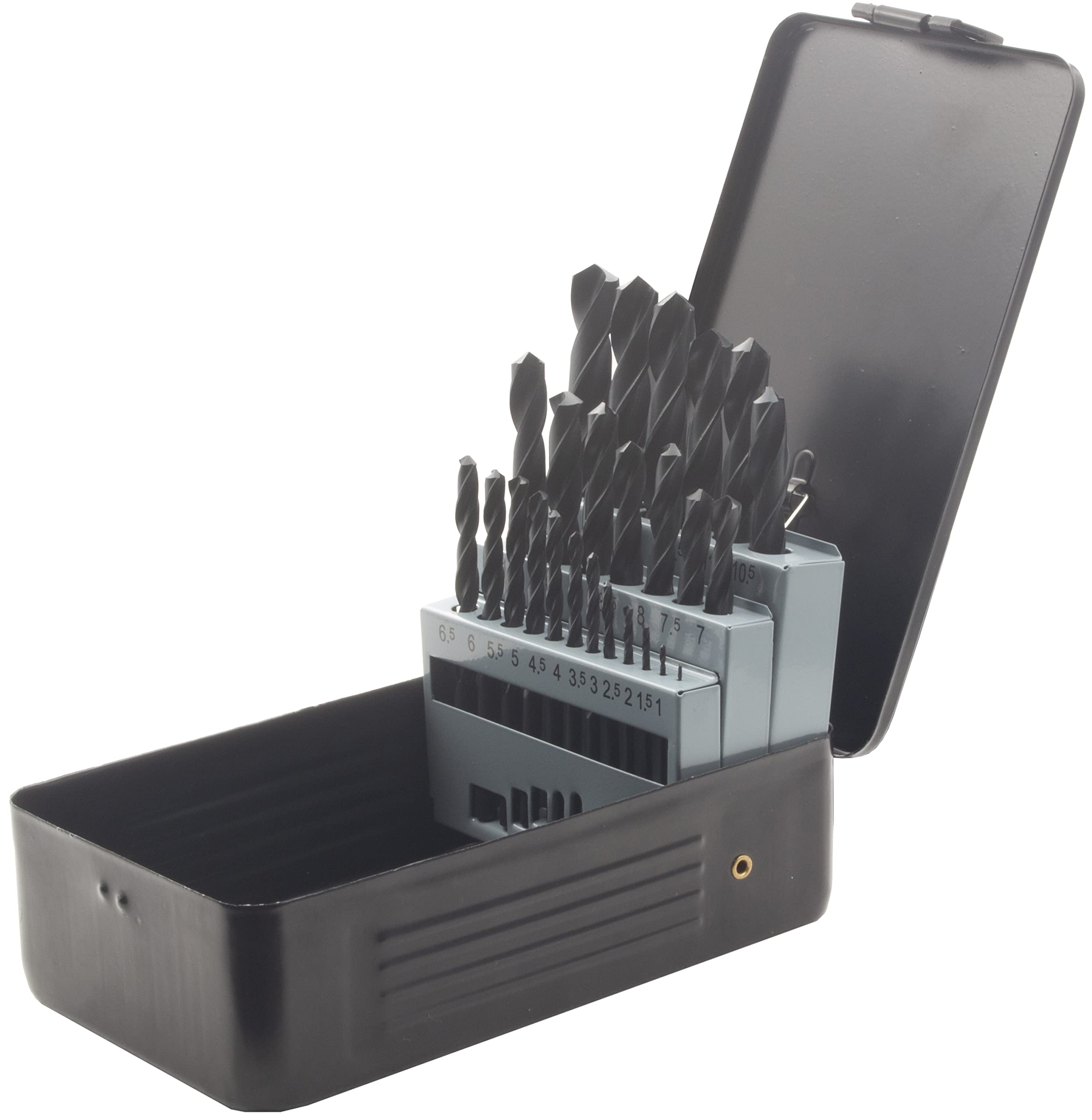 Krino 01016306 HSS Rolled Drill Bits for Iron, Set of 25, Steel