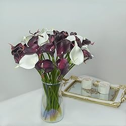 ZGPEPEXIA 15 Pcs Real Touch Calla Lily Artificial
