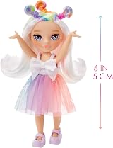 Rainbow High Littles Opal Raine 14 cm Doll with Pet Unicorn & Purse view 3