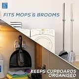 TDBS Mop & Broom Holder Wall Mounted Gripper Pack of 3 (6 Holders) view 8