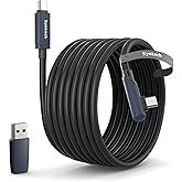 Syntech Link Cable 20FT Compatible with Oculus/Meta Quest 3/Quest 3S/Quest2/Pro/Pico 4 and PC/SteamVR, Upgraded Type C with U